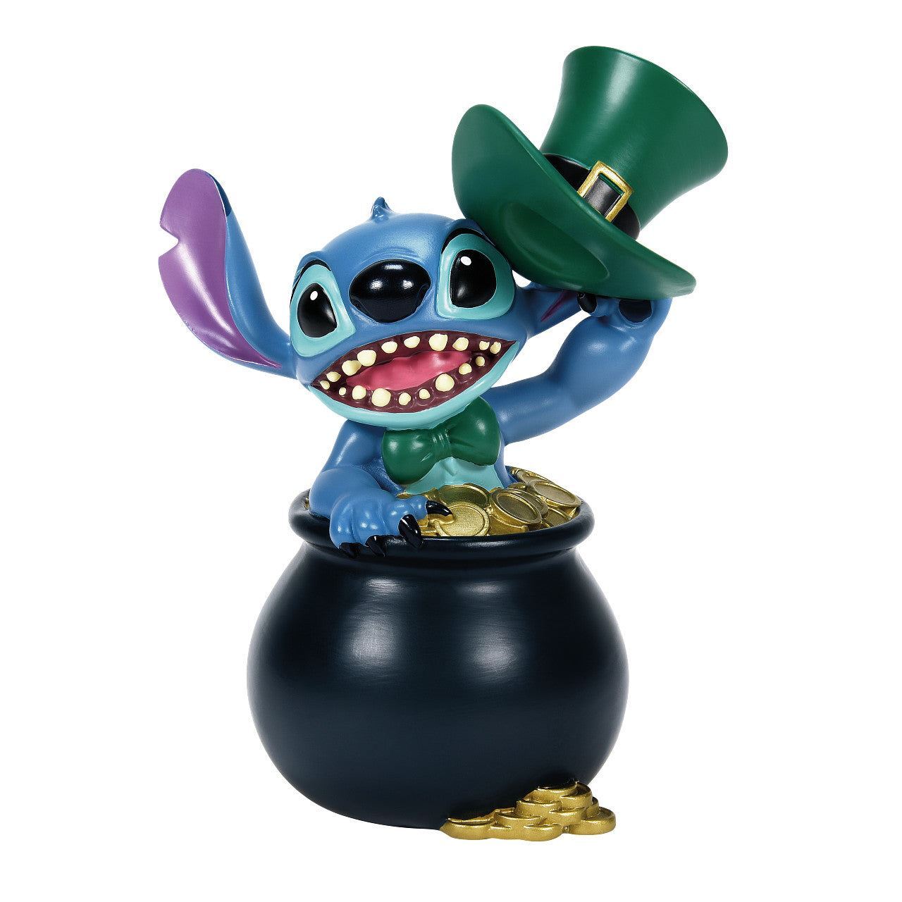 Disney Showcase Stitch St Patricks Day Moment in Pot of Gold Figurine 6016299