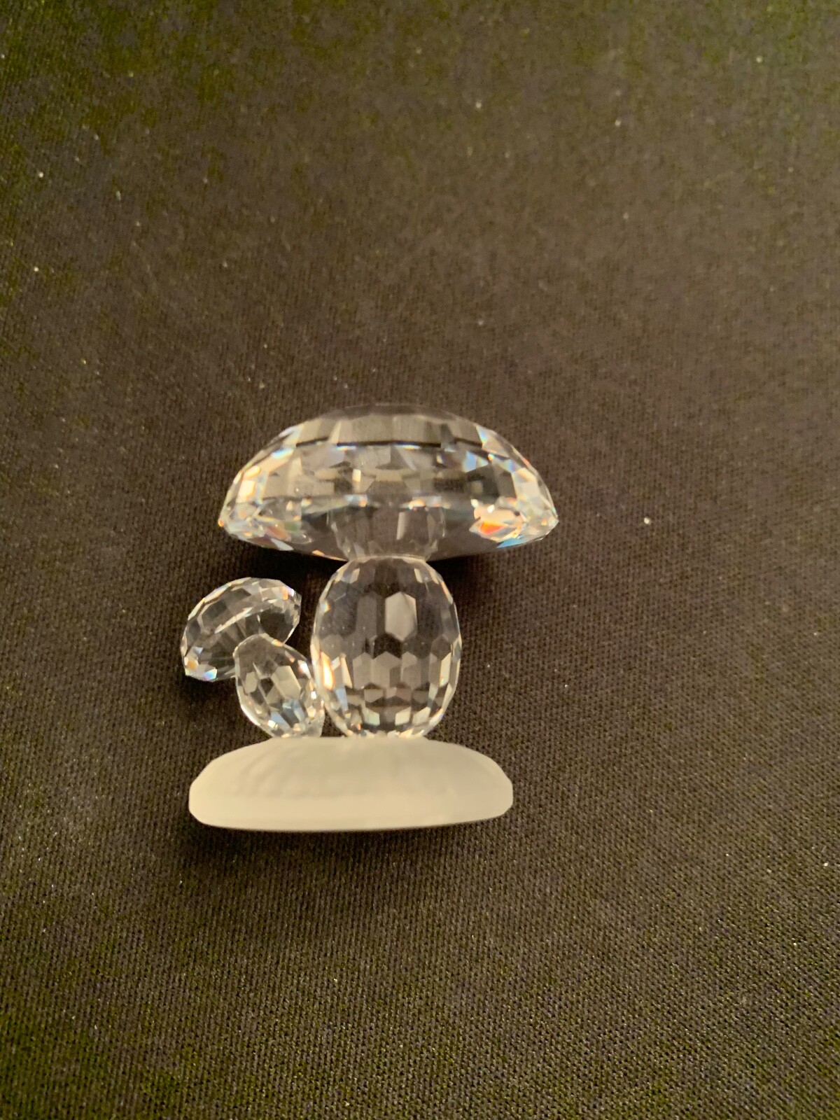 Swarovski Mushroom on frosted base Crystal Figurine MINT but NO BOX