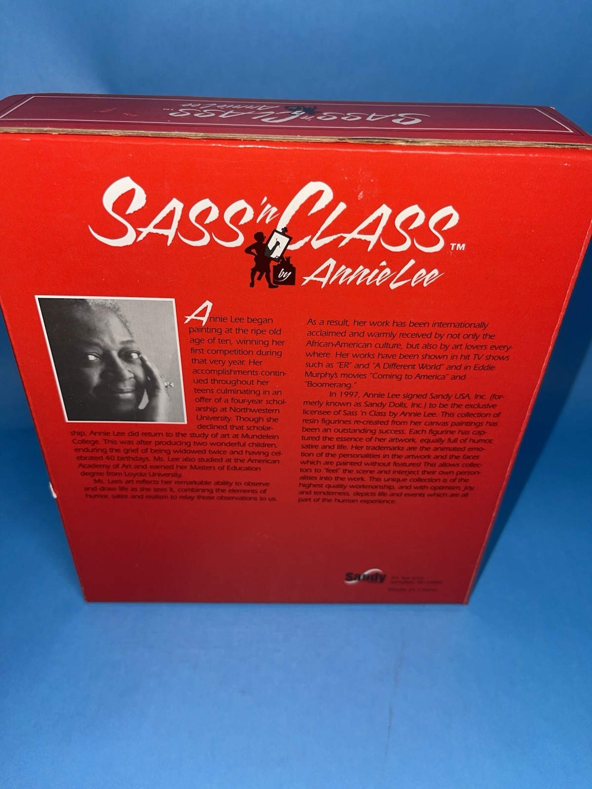 Annie Lee Sass ’n Class White Tie Only Shelf Figurine 6031 w/ Box Collectible