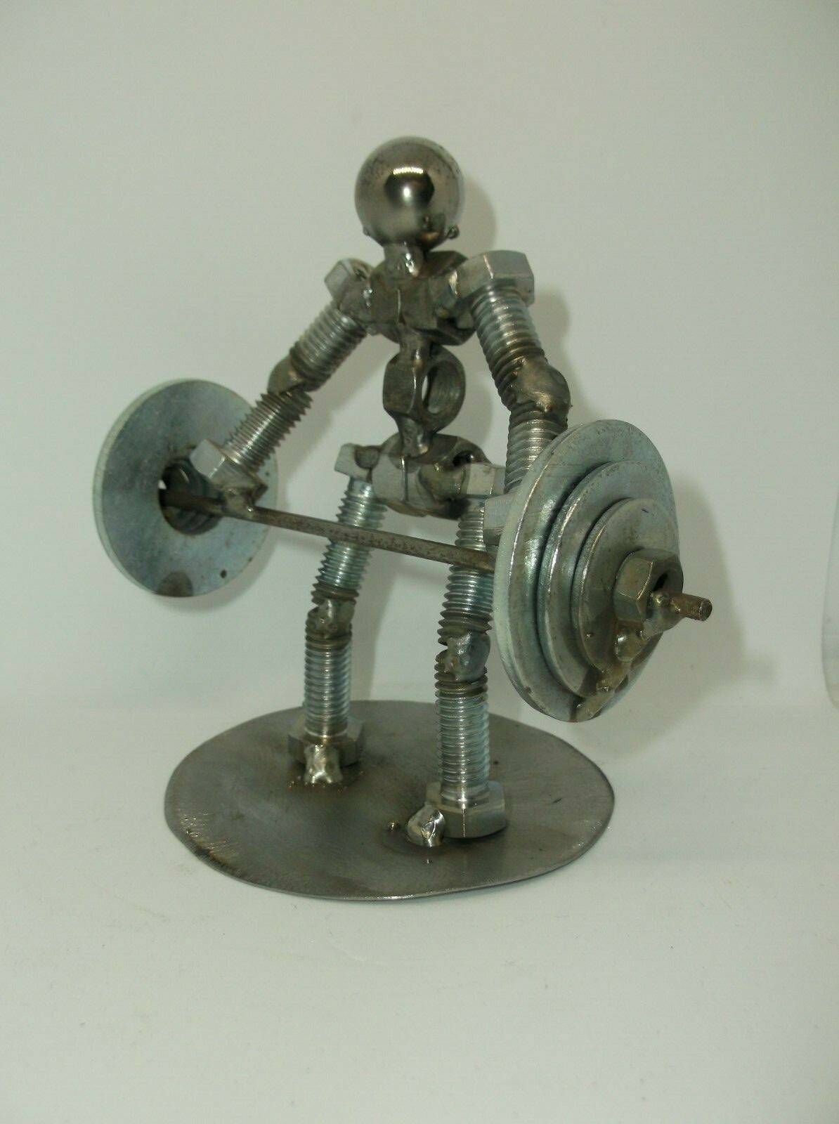 Dead Lifter, Power Lifter, Weight Lifter Metal Bolt Figurine, body building