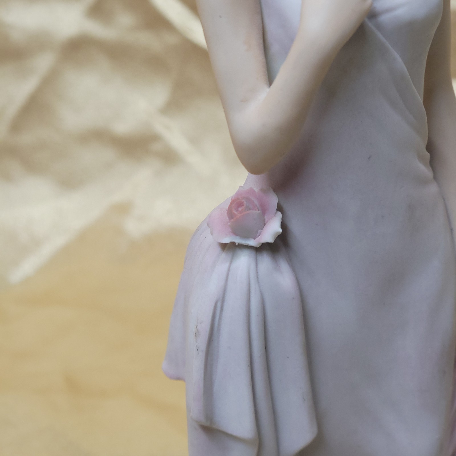 Vintage Liberty Figurine – Bisque Porcelain Lady – 1900s Era