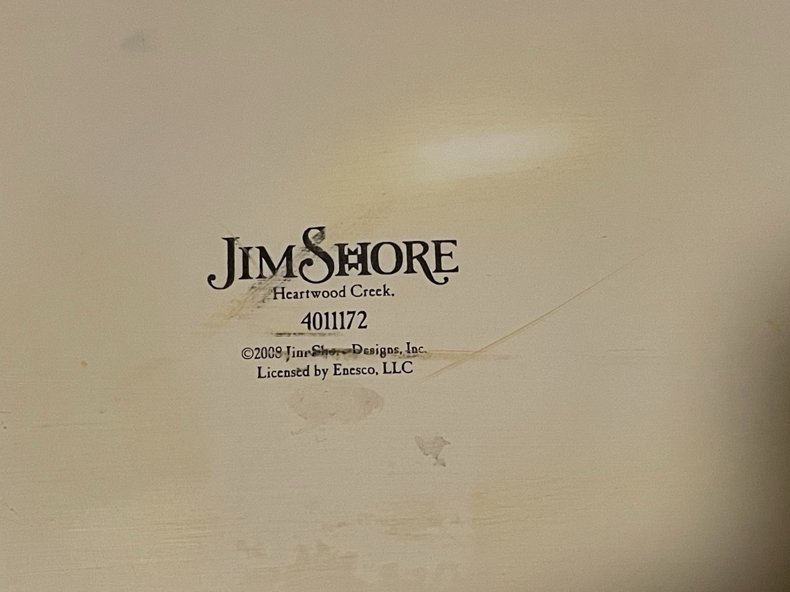 Jim Shore Heartwood Creek Display Base Stand Platform Blue 2008 #4011172 Rare