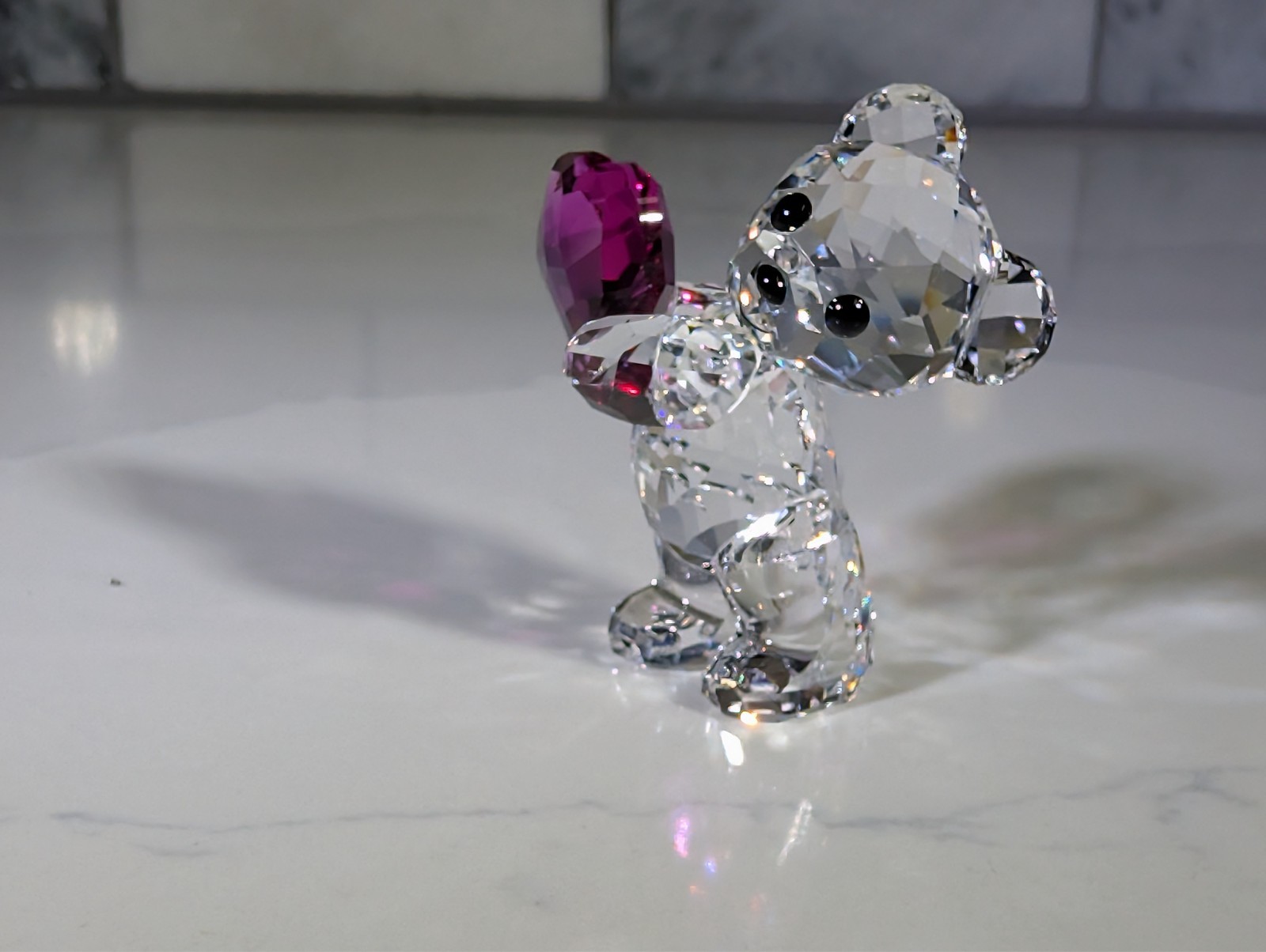 Swarovski Crystal Figurine Kris Bears TAKE MY HEART #5723662