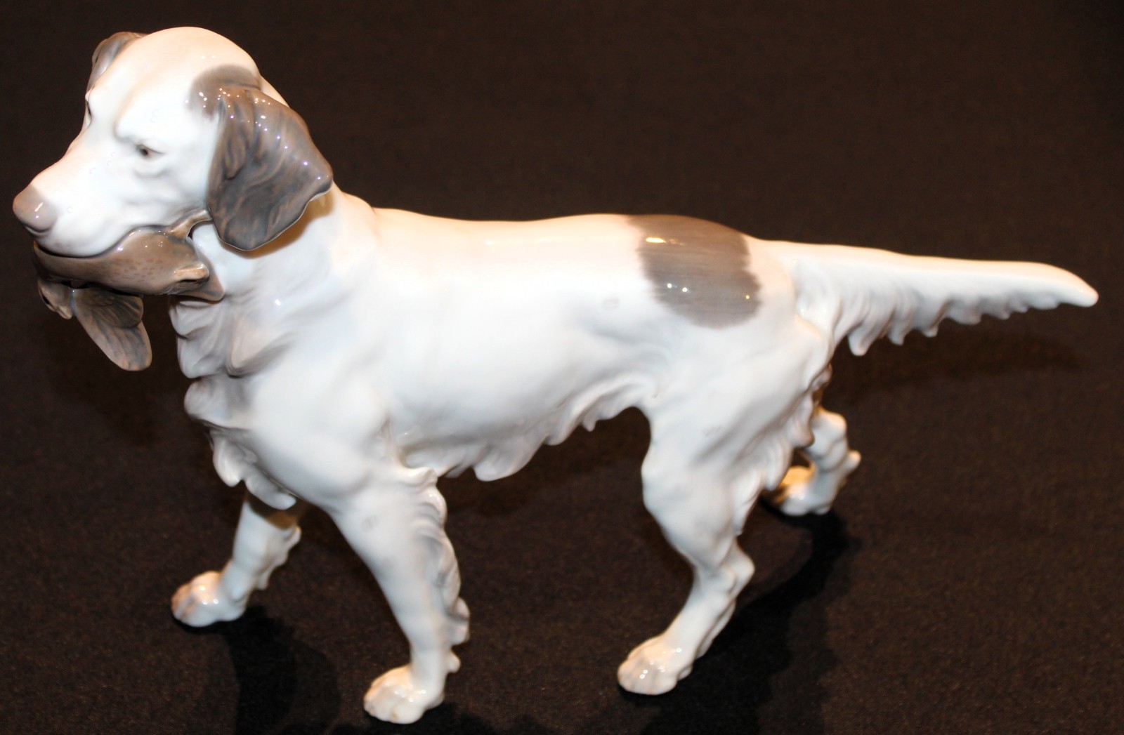 Bing & Grondahl B & G Beautiful Large Dog With Bird