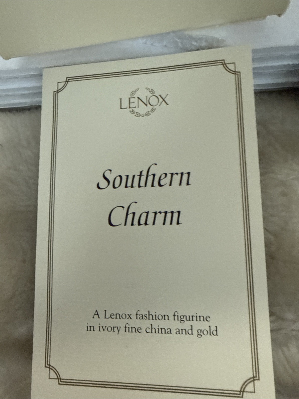 LENOX SOUTHERN CHARM Fashion figurine — NEW in BOX with COA