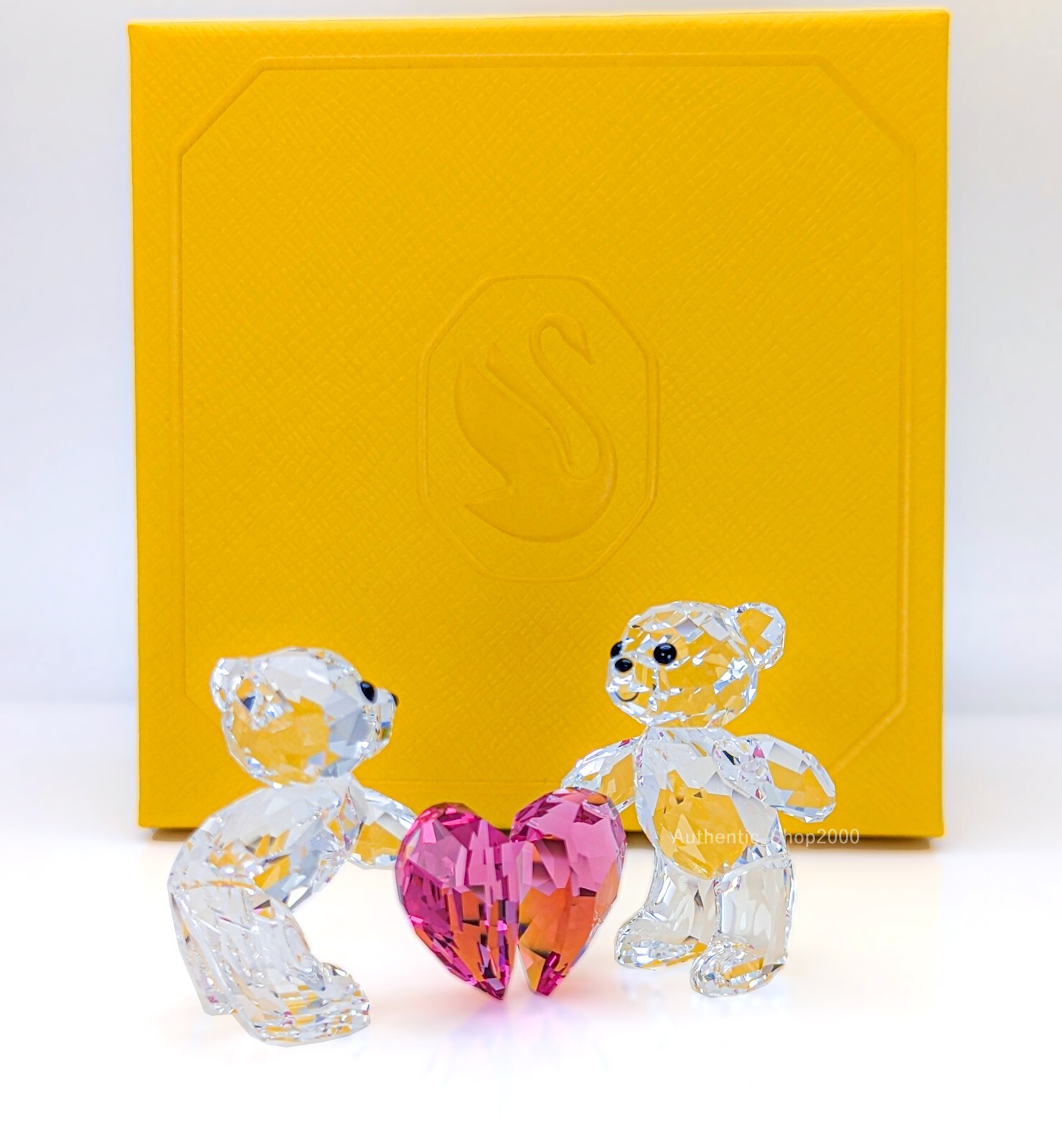 New 100% SWAROVSKI Crystal Kris Bear A Perfect Match Figurine Decor 5690970