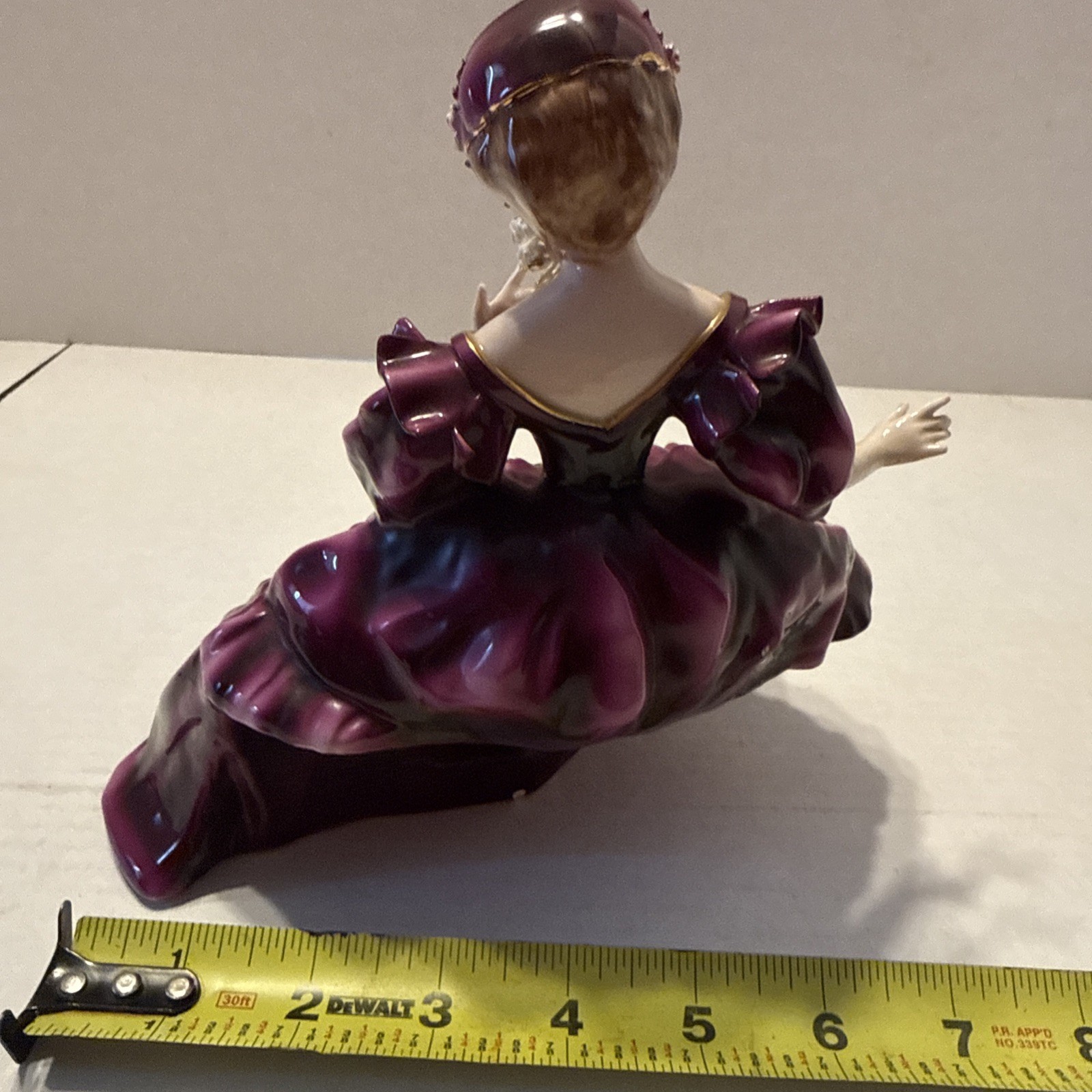 Vintage Florence Ceramics Pasadena California Figurine Sitting Not Complete