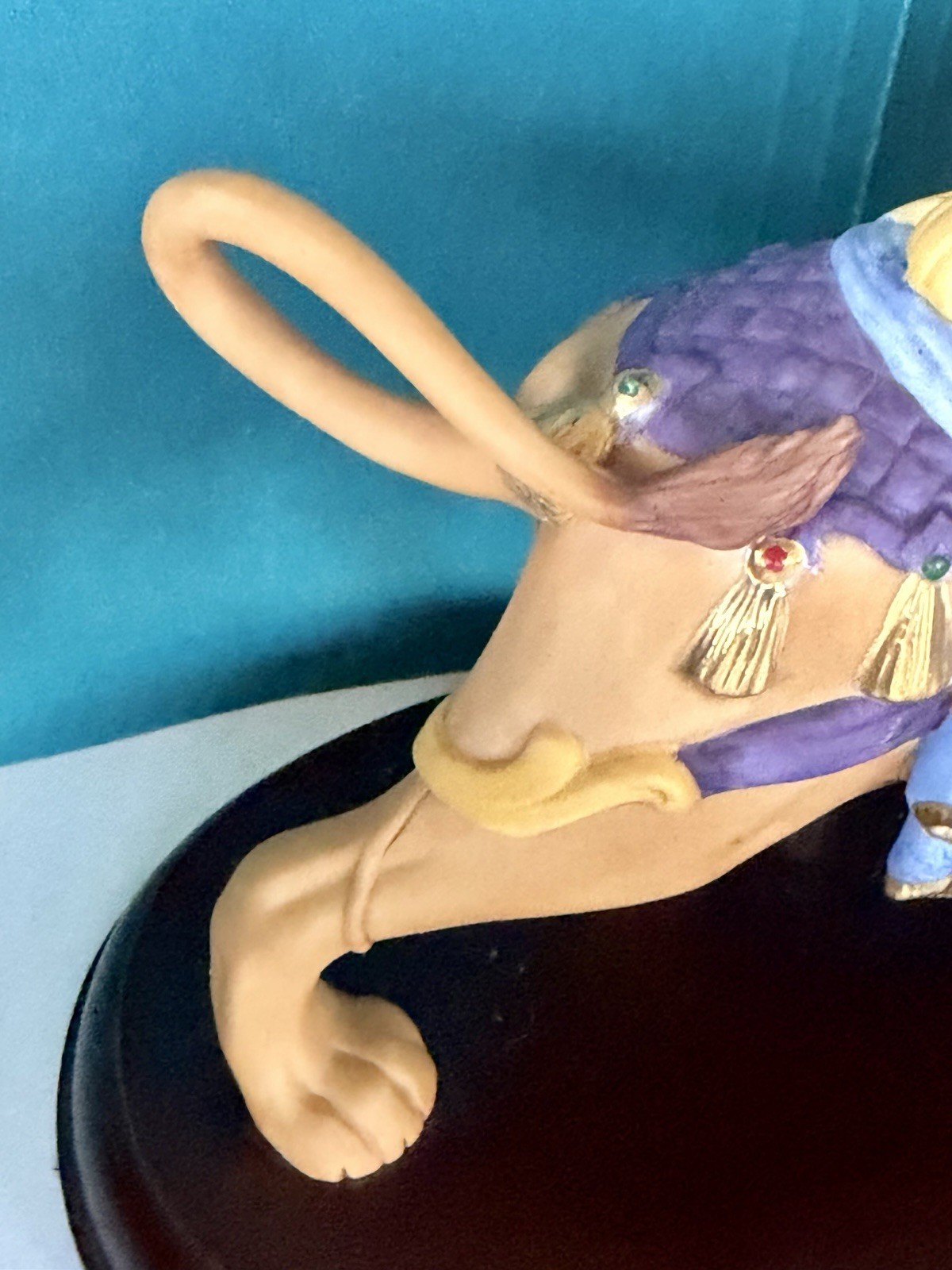 Lenox Carousel ROYAL LION Limited Edition Porcelain Figurine Wood Base MINT
