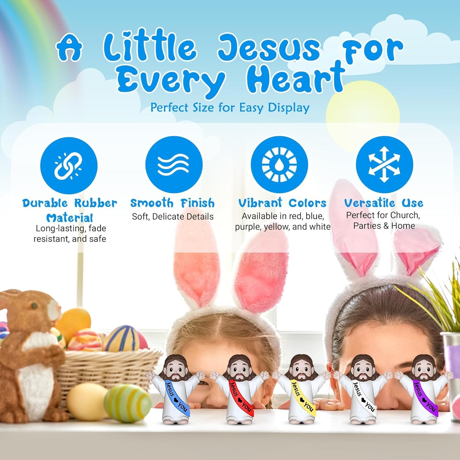 Imerance 25 Pcs Little Jesus Figures，Mini Jesus Figurines Tiny Statues for Ea…