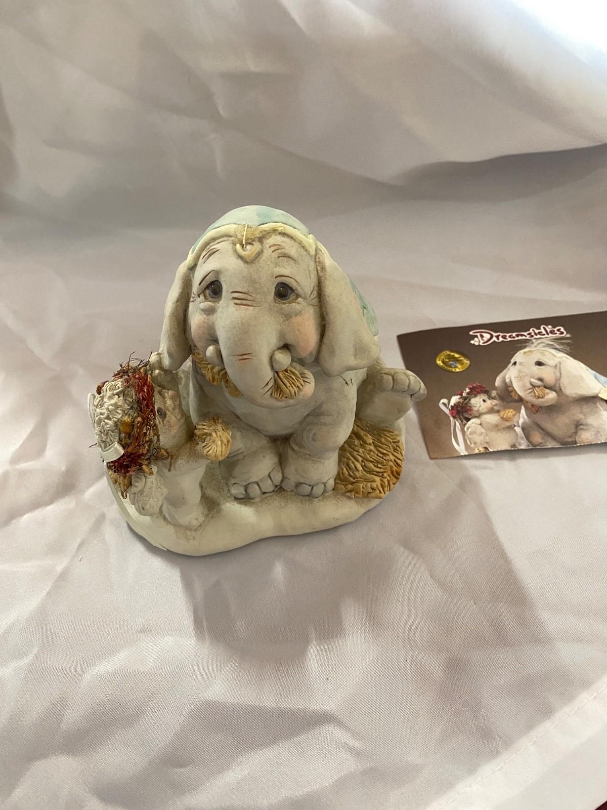 Dreamsicles “Under The Big Top” Cherub & Elephant Figurine Kristin Haynes Signed