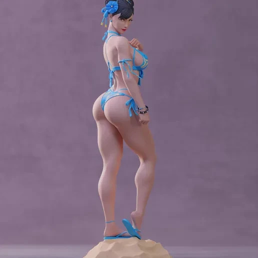 Chun-Li, 12K Resin Model Kit Painted 3d Printed DIY Figure