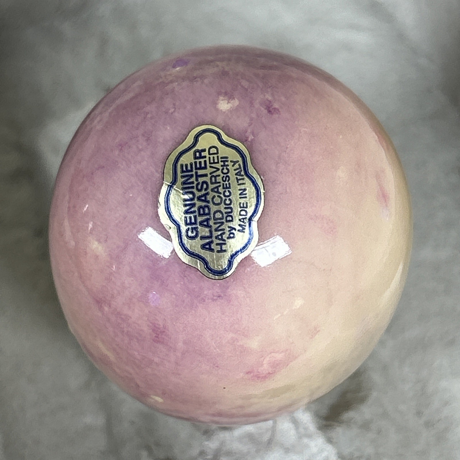 Genuine Alabaster Hand Carved Easter Eggs – by Ducceschi Lot Set 6 Made In Italy