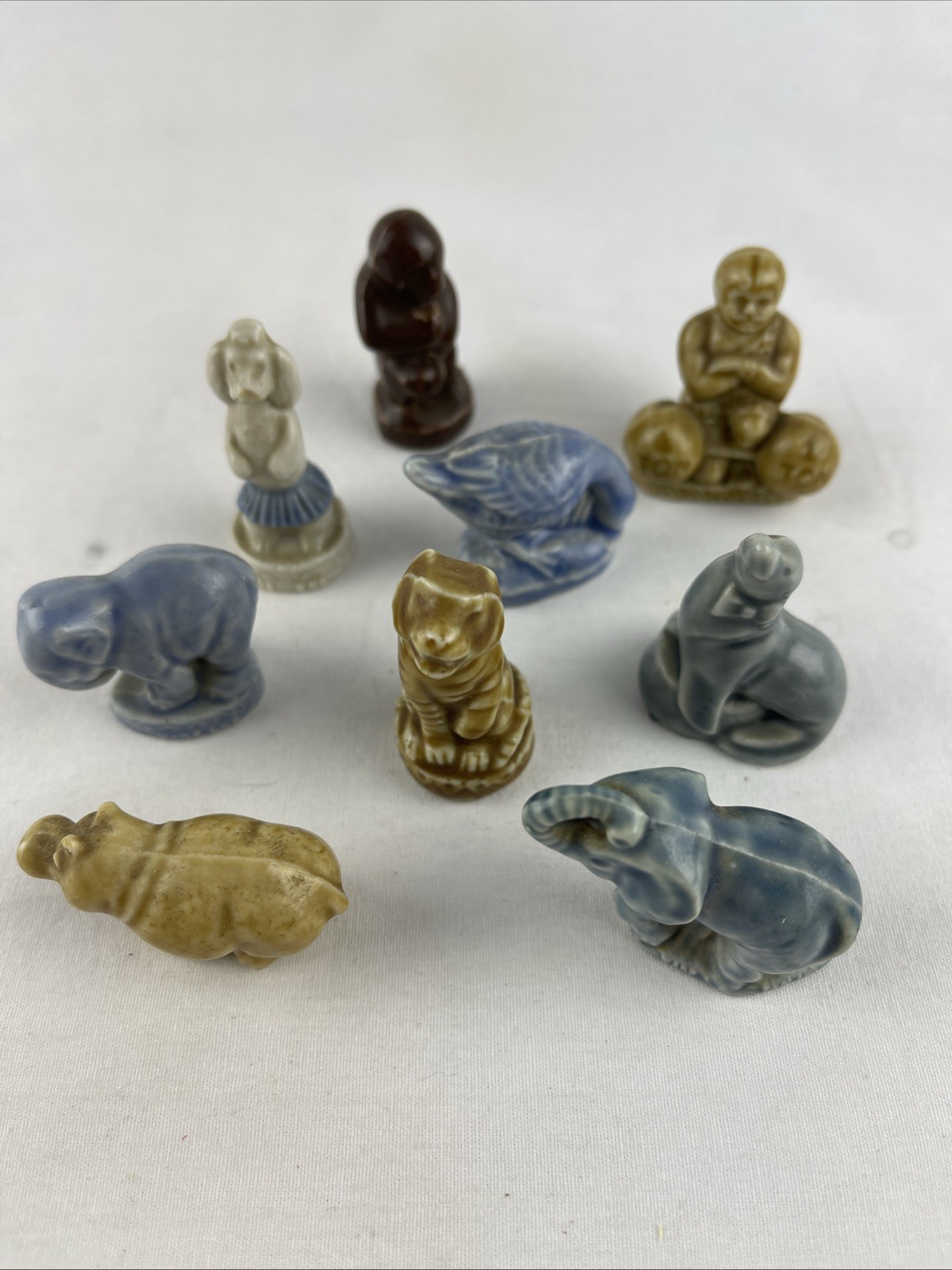 Wade Tea Rose Circus Series Figurines Porcelain England Lot Of 9