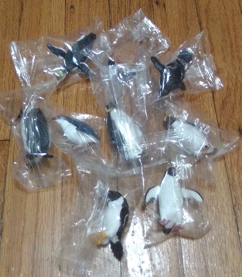 Toymany 9-pcs Penguin Animal Figures Collectible Hand-painted Toy Set Sealed New