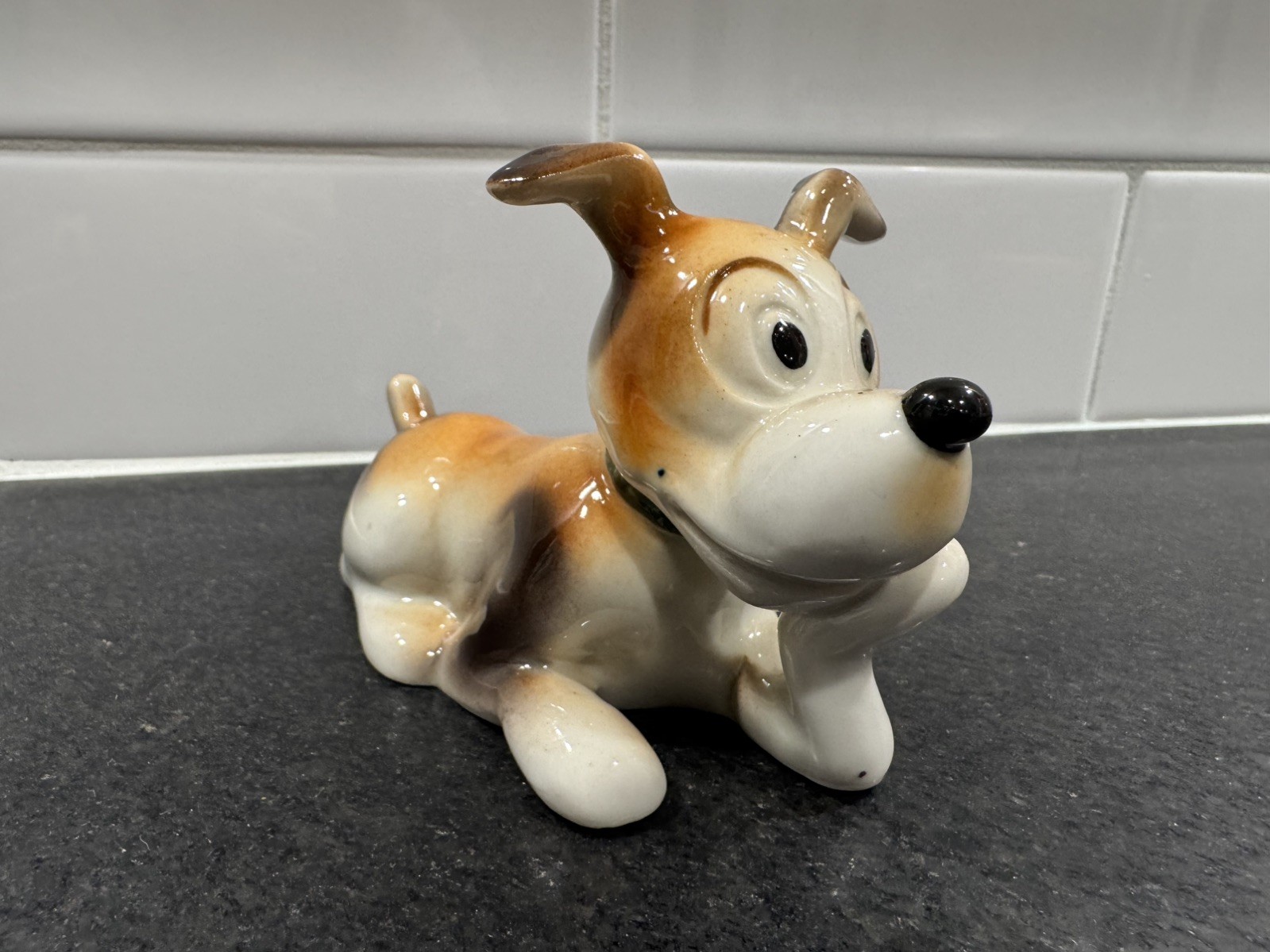 Occupied Japan Porcelain Cartoon Dog Figurine
