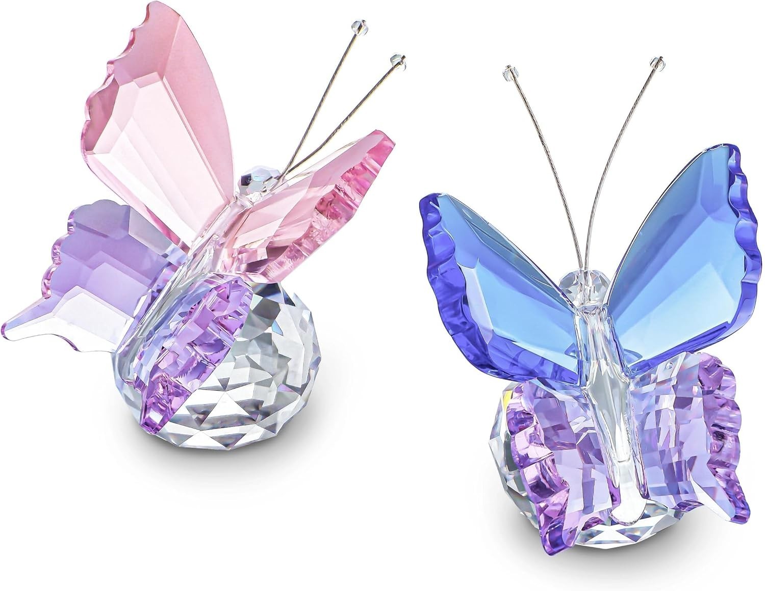 Set of 2 Enchanting Crystal Butterflies – Perfect Decoration for Any Occasion