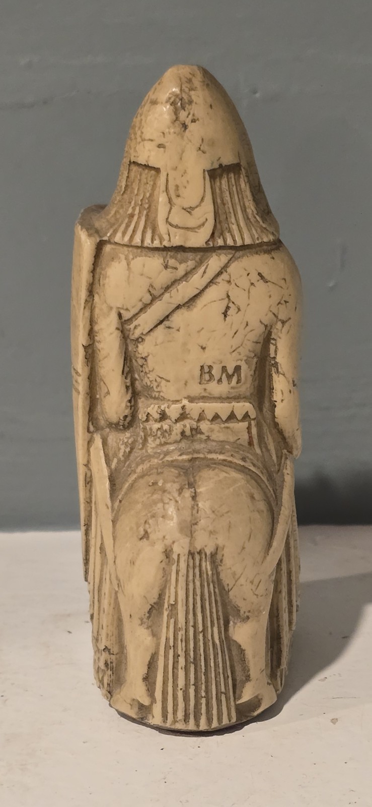 Set of 8 Reproduction Isle of Lewis Chessmen British Museum London England