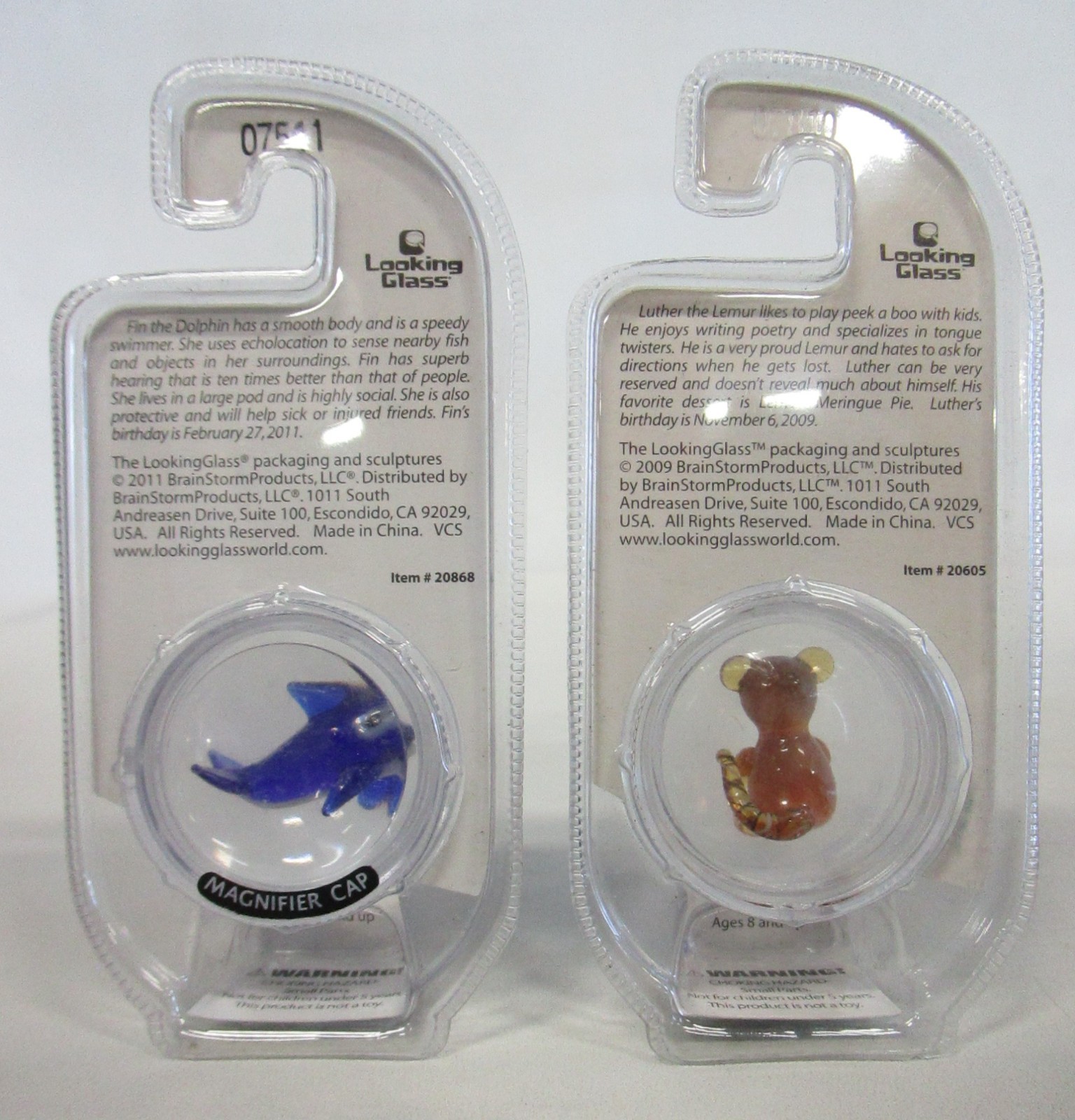 Lot Of 4 Looking Glass Miniature Torch Sculpture Collectible Glass Figurines