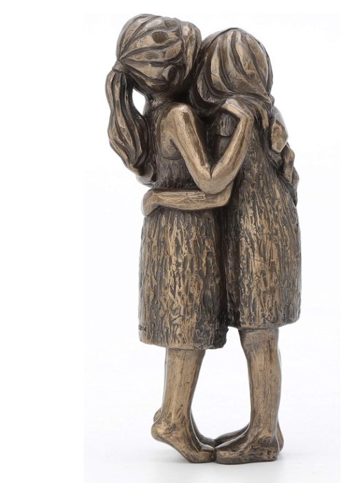 Friendship Forever Girls Hugging Figurine – Perfect for Sisters & Best Friends!