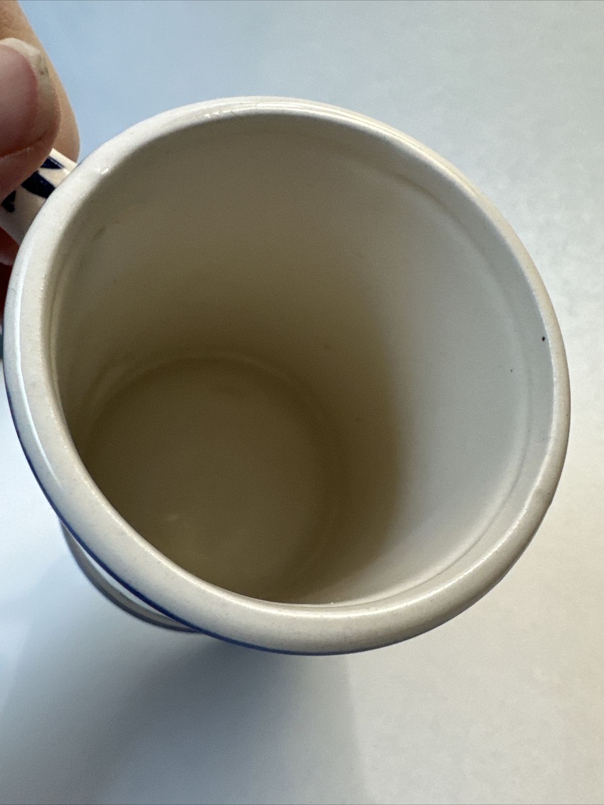 Vtg Enesco Imports Blue & white Delft Large Mug NOS “Take a Cup O’ Kindness”