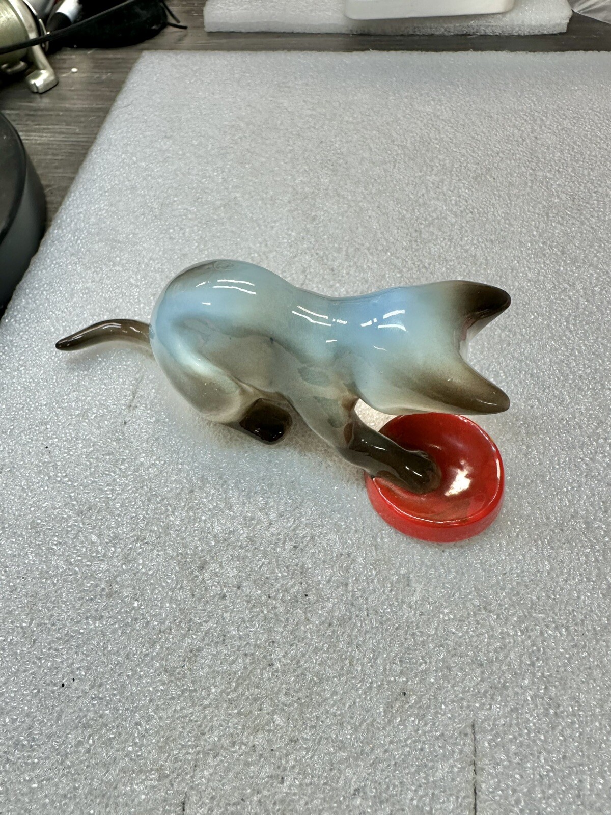 Danbury Mint Cats of Character “ALL GONE ” Porcelain Cat Figurine