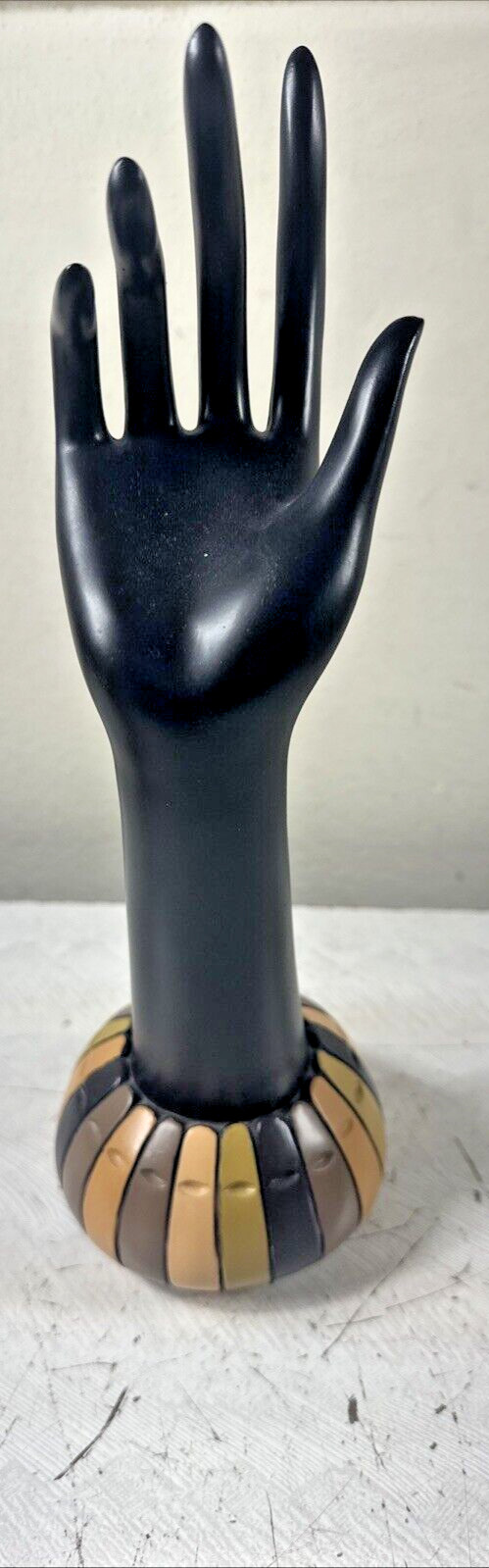 Retro Sculpted female’s hand Statue Contemporary Art décor ring holder 12”