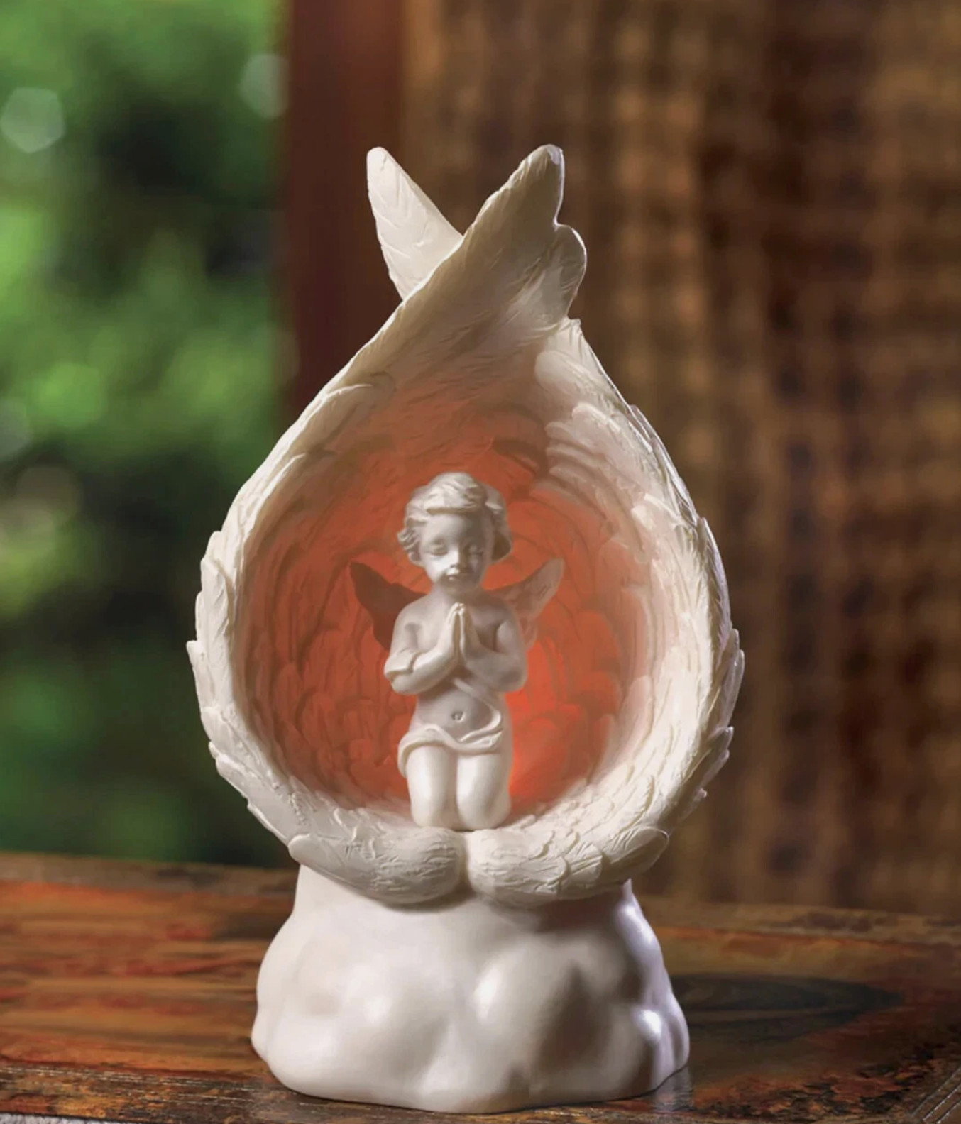 LIGHT-UP PRAYING ANGEL FIGURINE TAKES 3 AG10 BATTERIES NOT INCLUDED