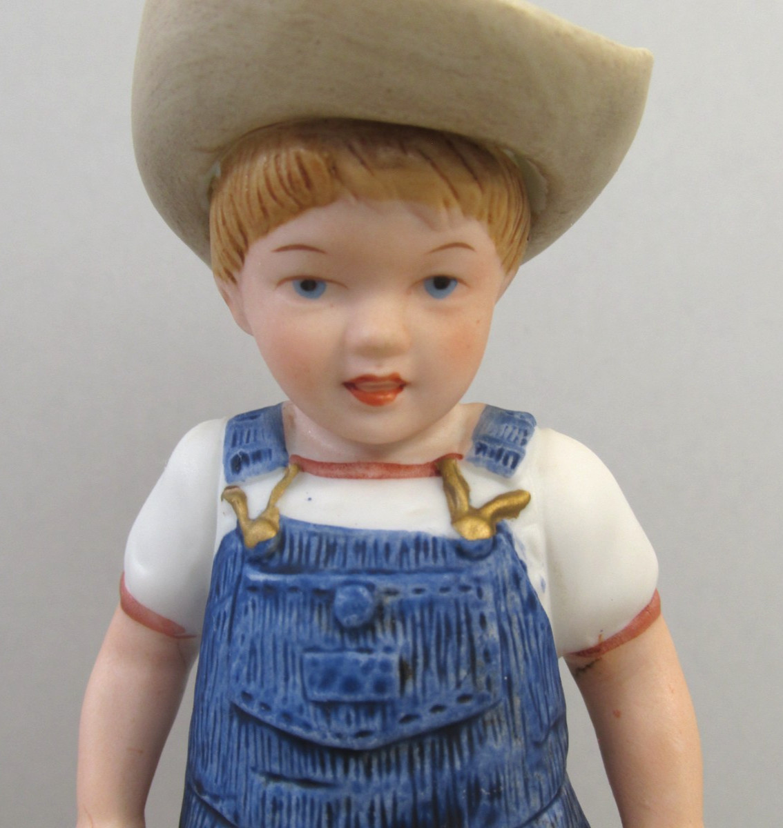 Set of 2 Homco/Home Interiors Denim Days “Morning Chores” Figures – #1501 – 1985