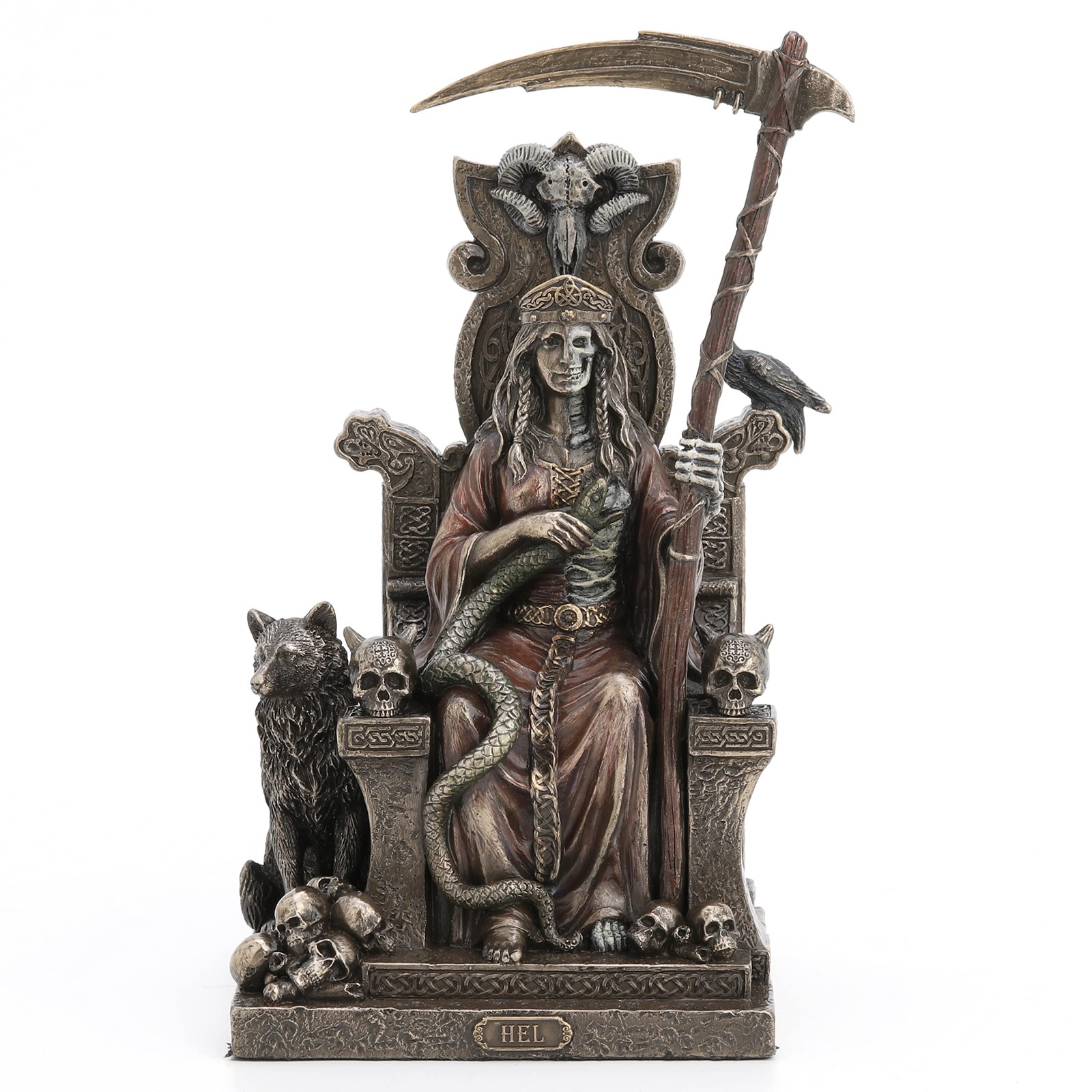 Veronese Design 9″ Tall Hel The Norse Goddess of Helheim Cold Cast Resin Statue