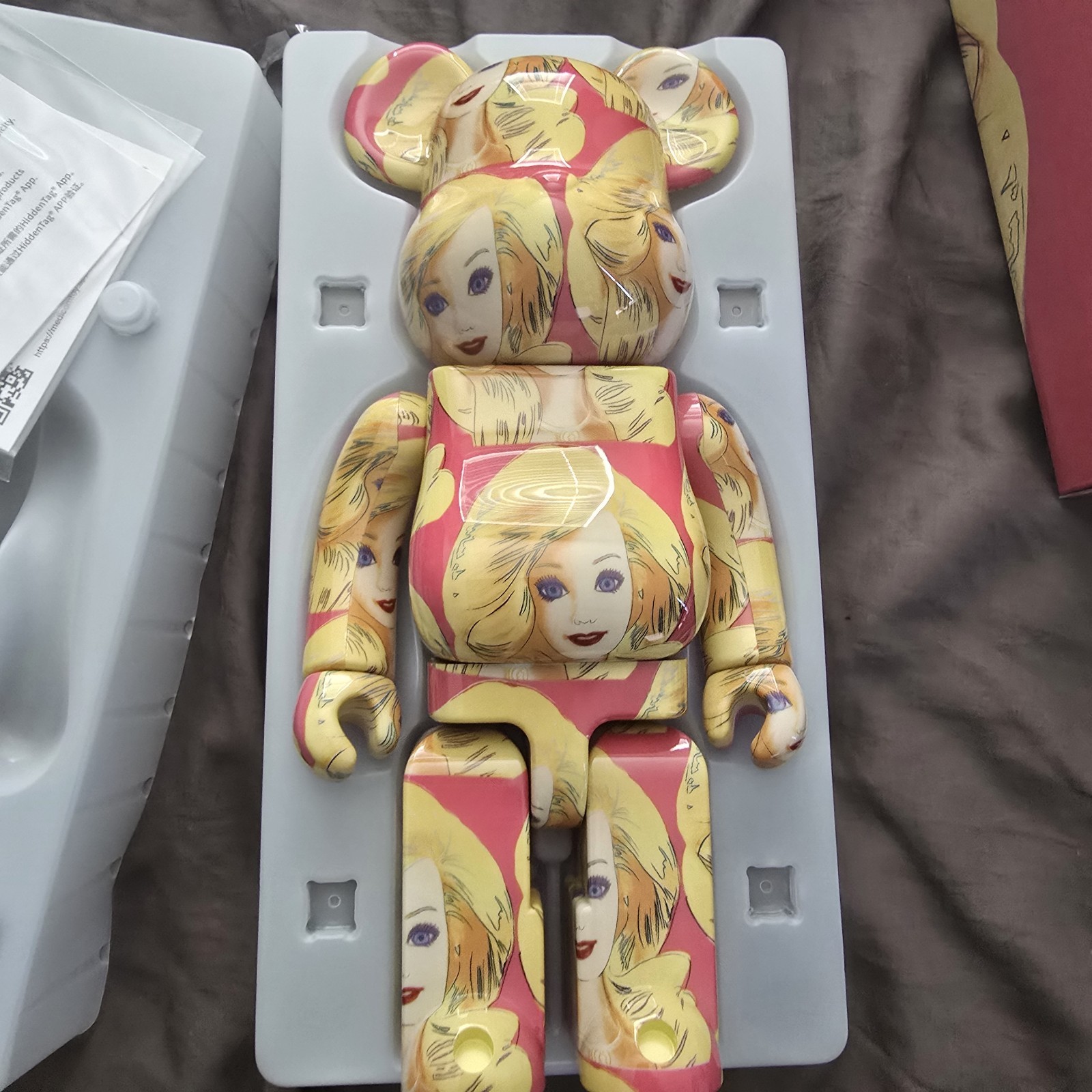 Medicom Be@rbrick ANDY WARHOL BARBIE 400% Bearbrick DCON 2025 Exclusive US