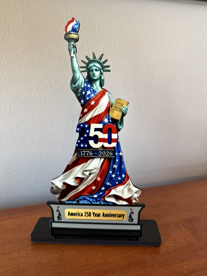 Statue of Liberty Figurine 250th Anniversary July 4th Commemorative Statuette