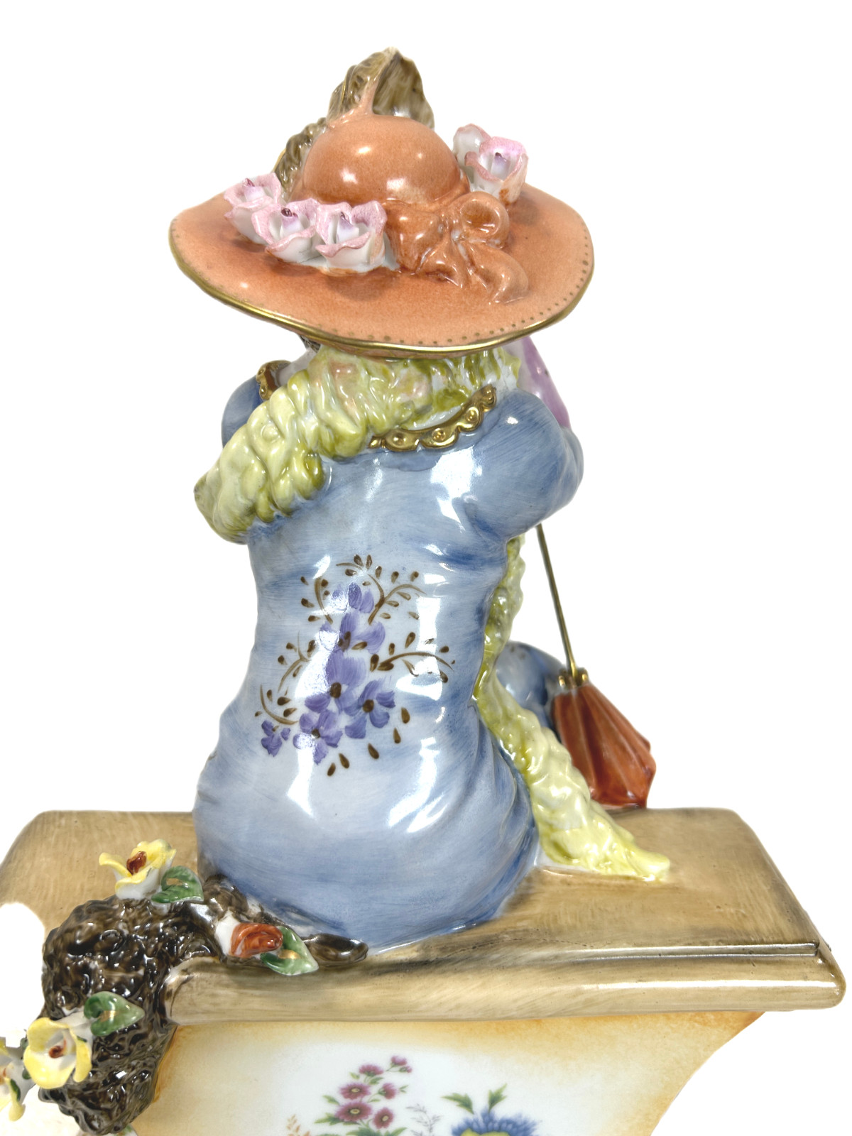 Vintage Carl Scheidig Grafenthal GDR Dresden Style Porcelain Lady Figurine