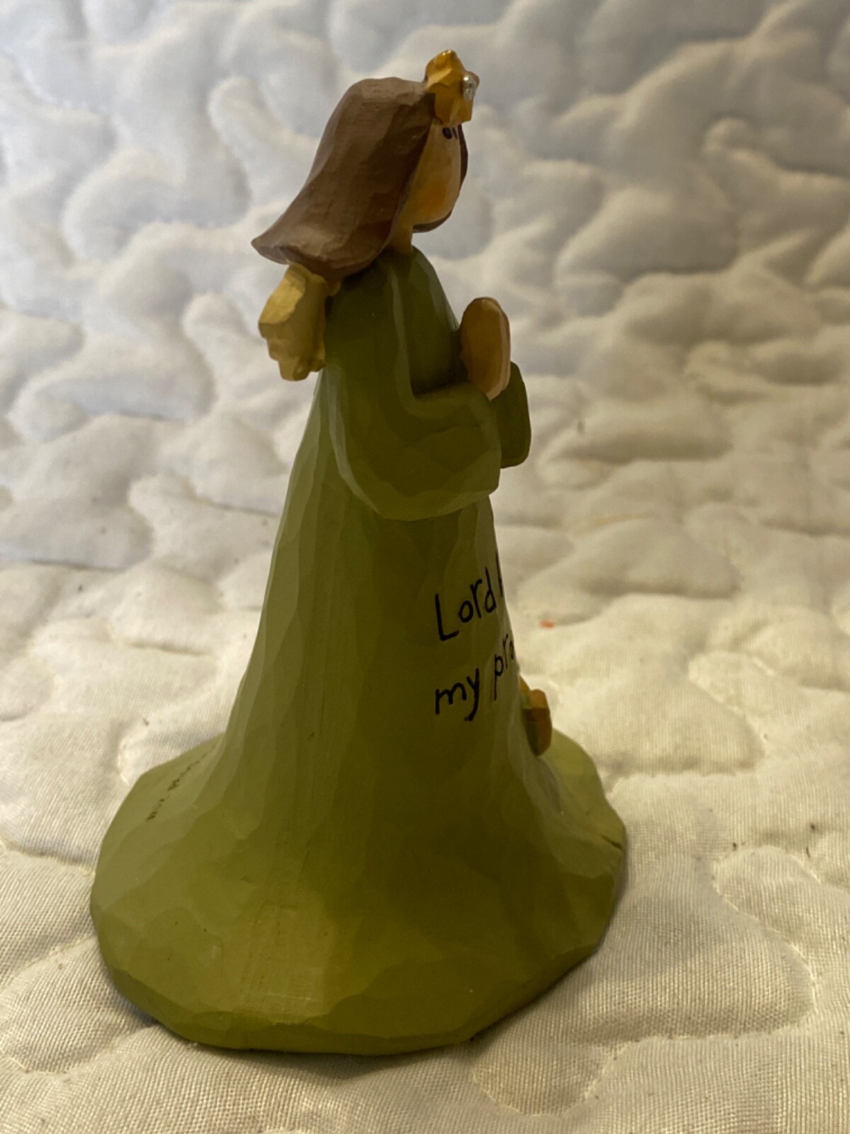 B. Lloyd “Lord hear my prayer” Angel Figurine Statue Blossom Bucket Inc. 4”