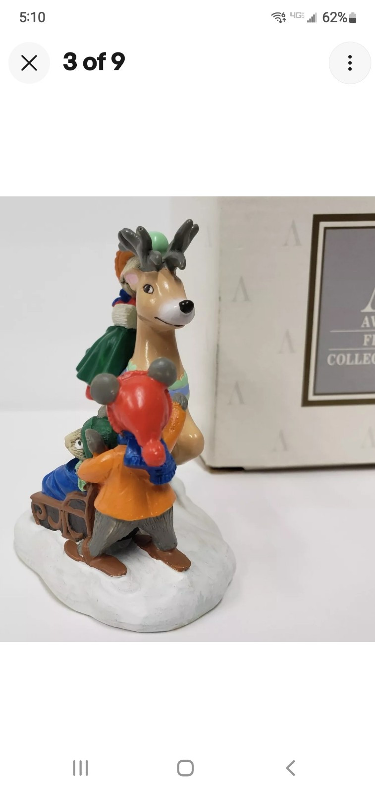 Avon Kathy Jeffers 1993 Carousel Wonderland Miniatures “Have A Nice Ride”