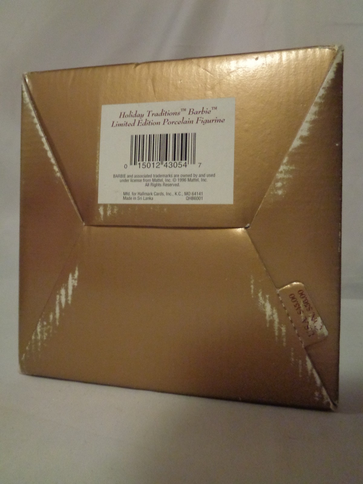 HALLMARK HOLIDAY TRADITIONS BARBIE DOLL PORCELAIN FIGURINE FIGURE wBox 1997 1996