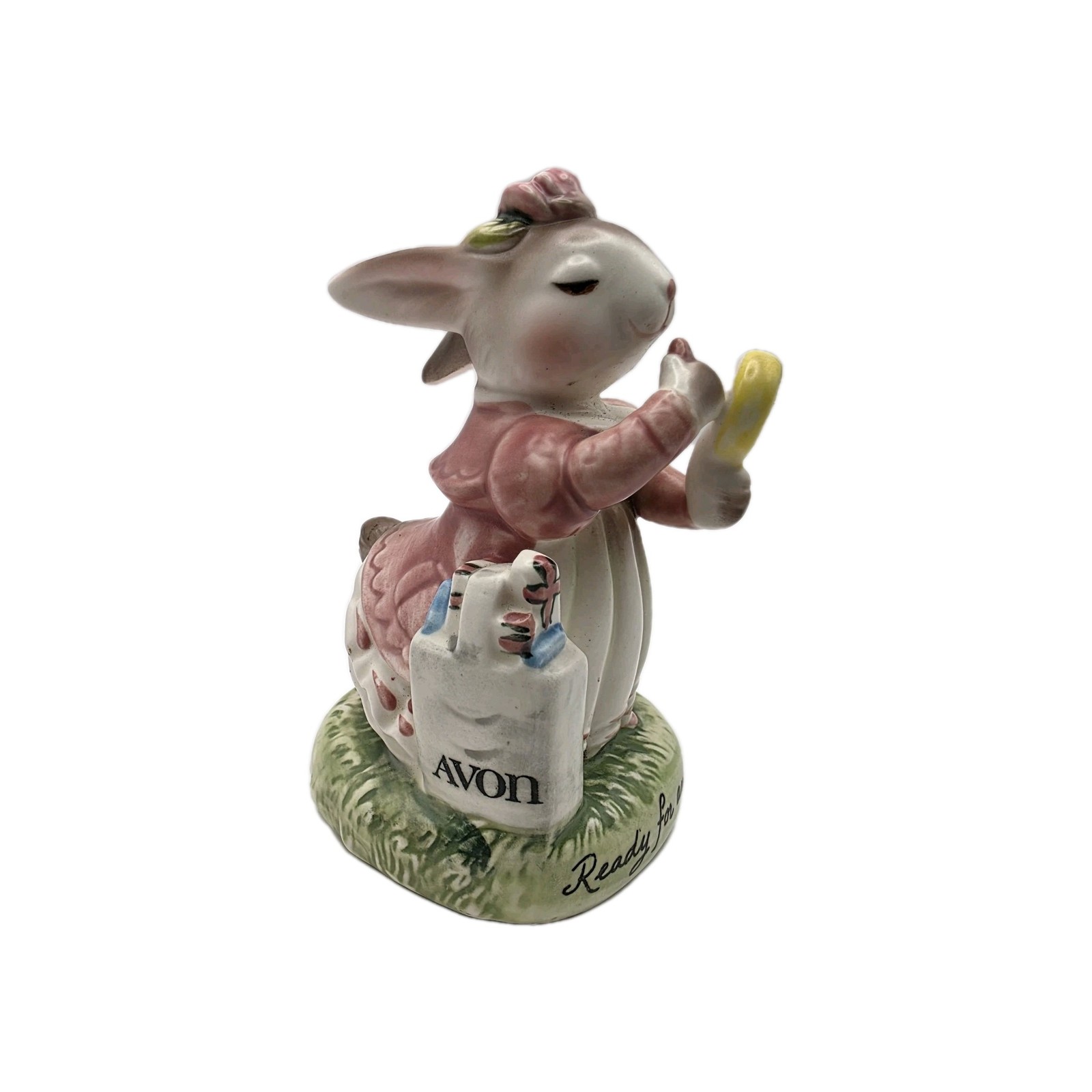 Vintage 80s Precious Moments Avon Ready For An Avon Day Figurine Japan