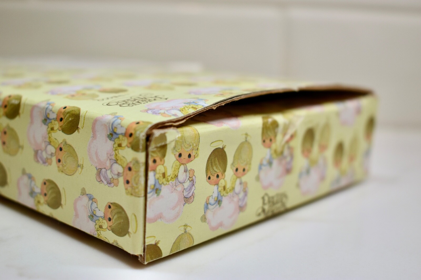 1995 BOX ONLY Precious Moments Enesco 159212 Christening Baby Wall Cross