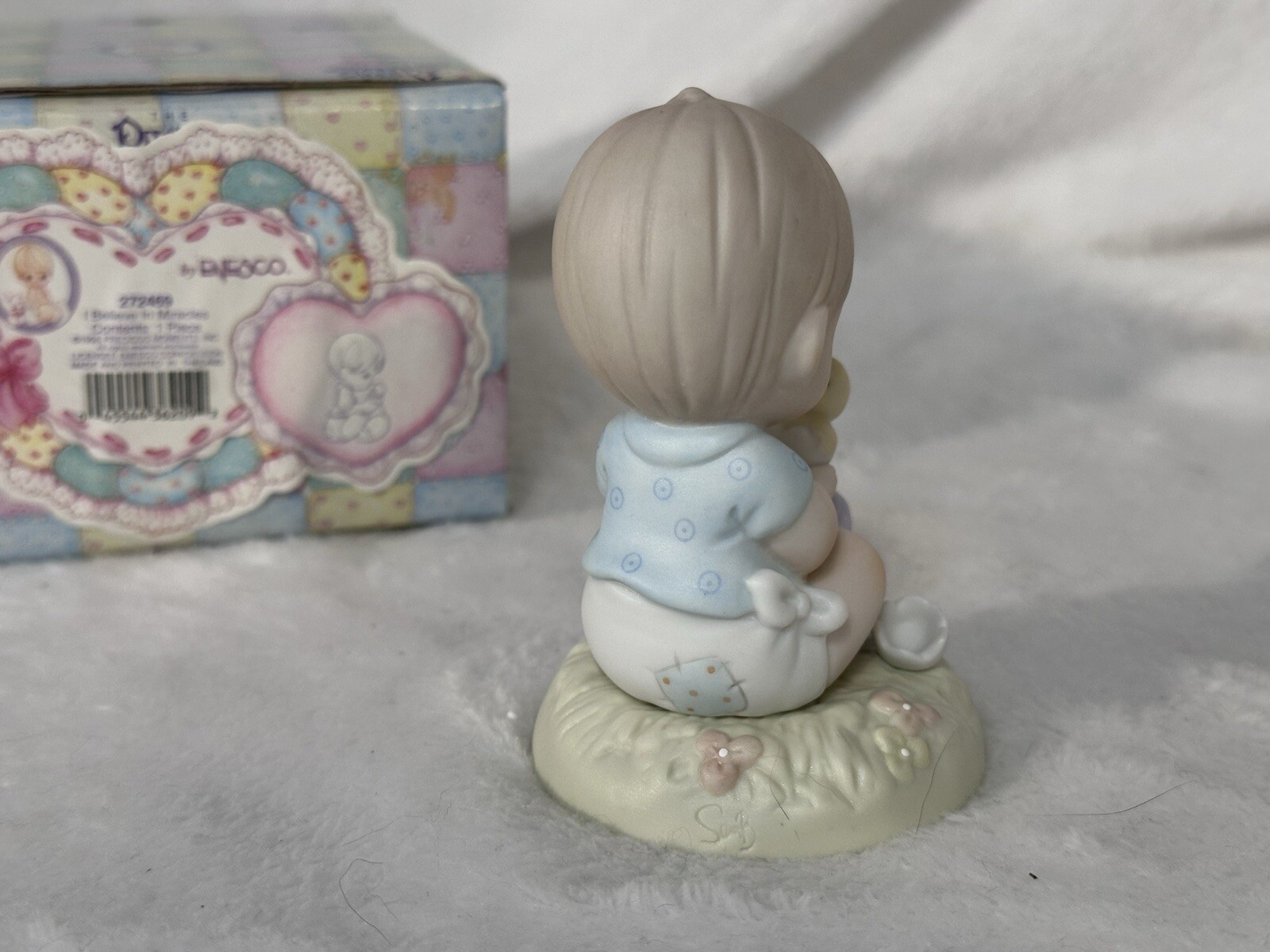 Vintage 1996 Enesco Precious Moments 272469-I Believe in Miracles-Boy & Chick
