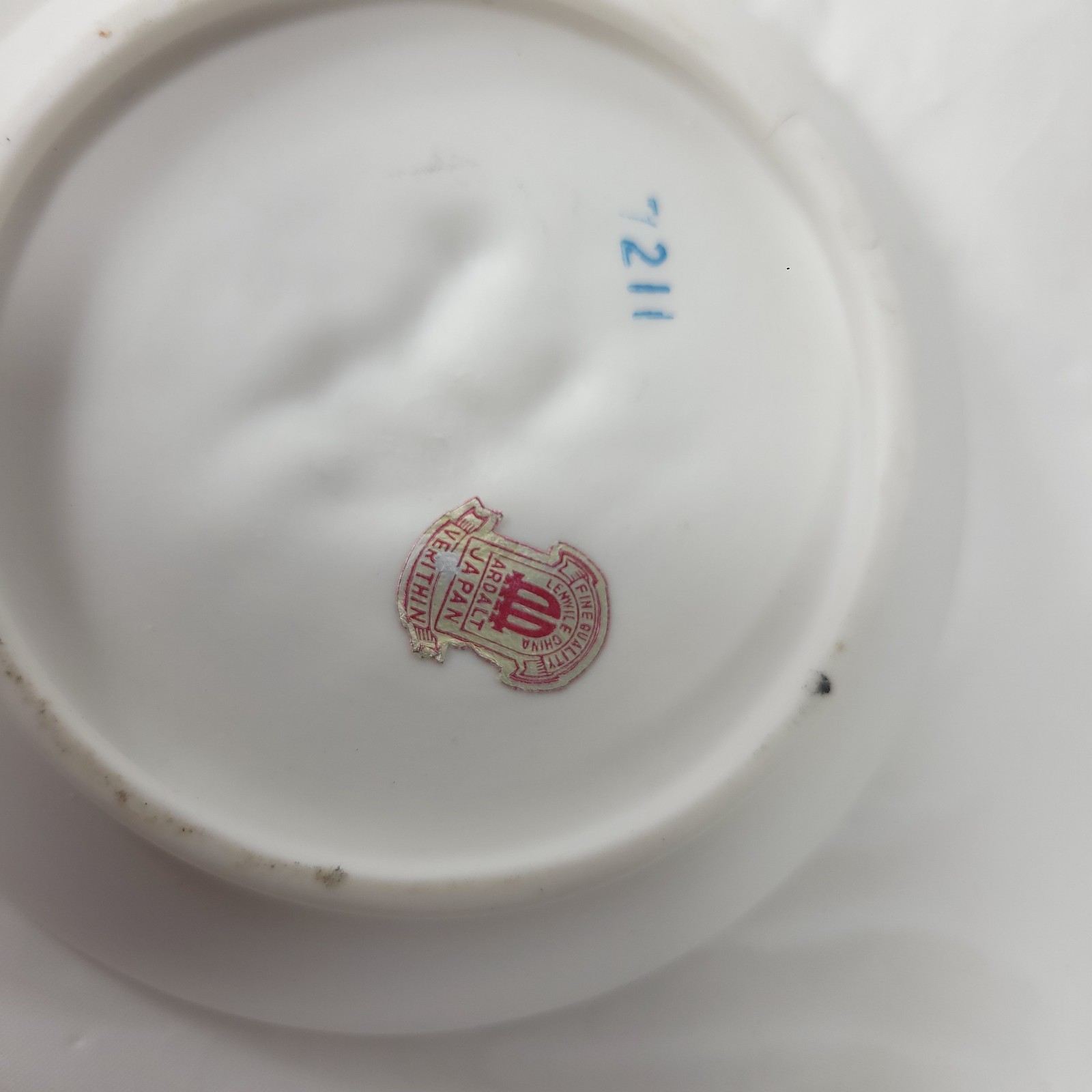Vtg Ceramic Ardalt Japan Bisque Cherub Dish White Relief Small Plate Wall Decor