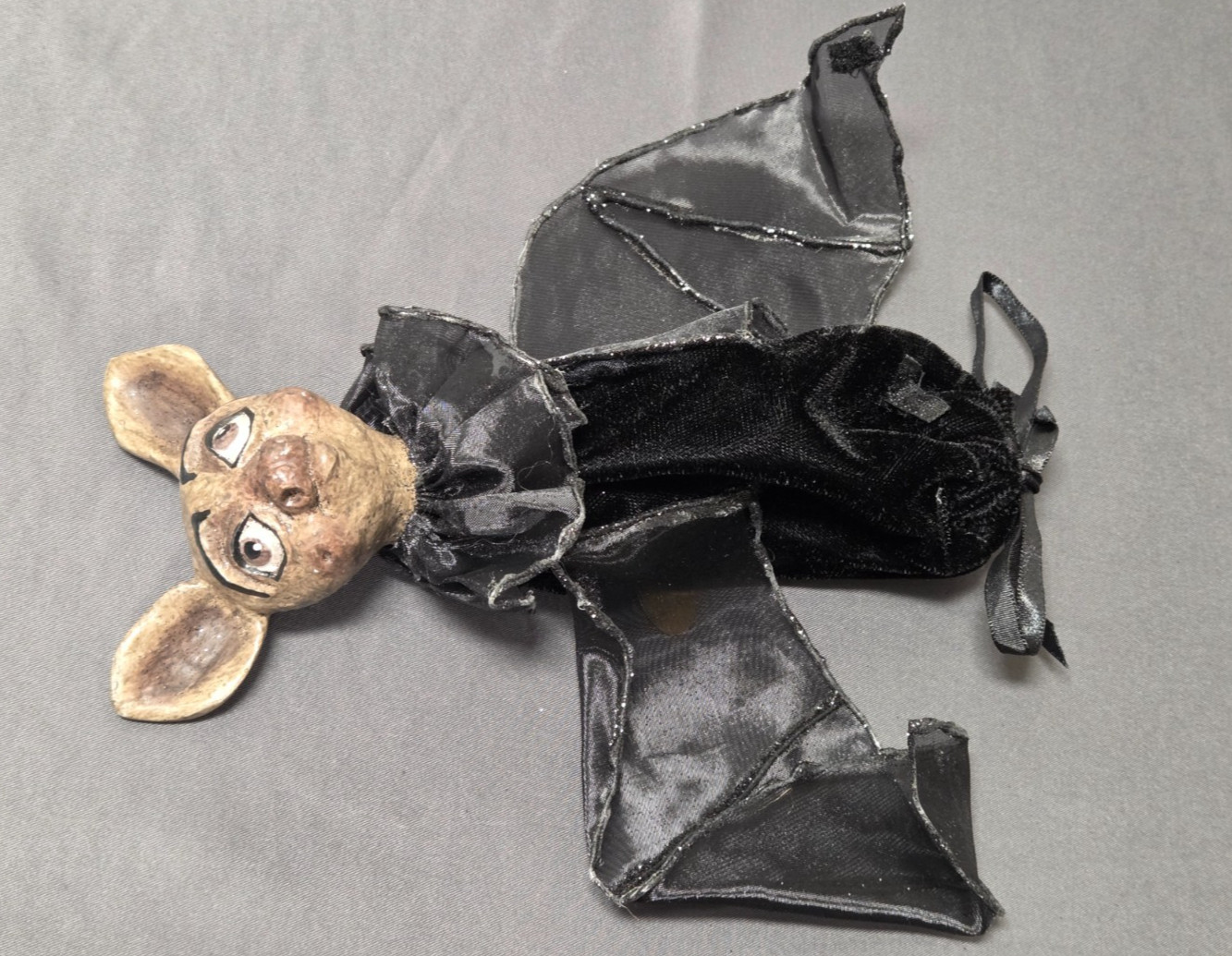 Katherine’s Collection Wayne Kleski Halloween BLK BAT Pouch Decoration Gift Bag?