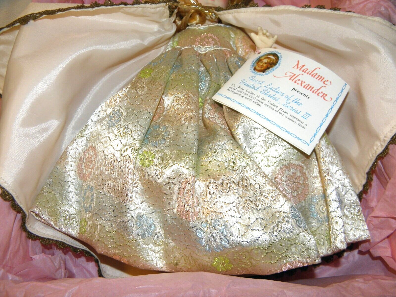 Vintage MADAME ALEXANDER FIRST LADY SERIES~MARTHA JOHNSON PATTERSON NEW/ OLD STK
