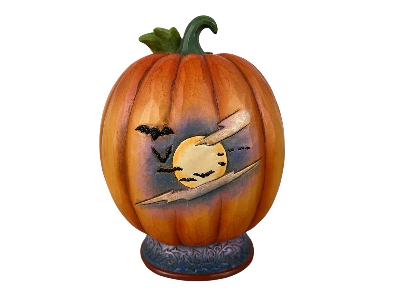 Jim Shore LIGHTED PUMPKIN DIORAMA FIGURINE-COME IN FOR A SPELL 6014484 NEW
