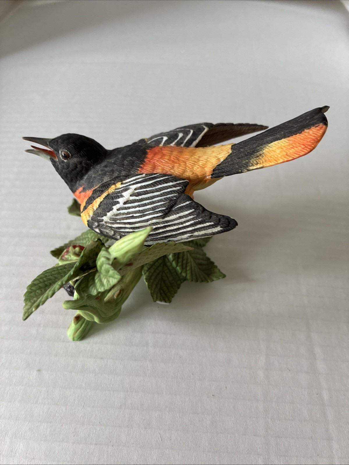 Vtg 1990 Lenox Baltimore Oriole Fine Porcelain Garden Birds Figurine