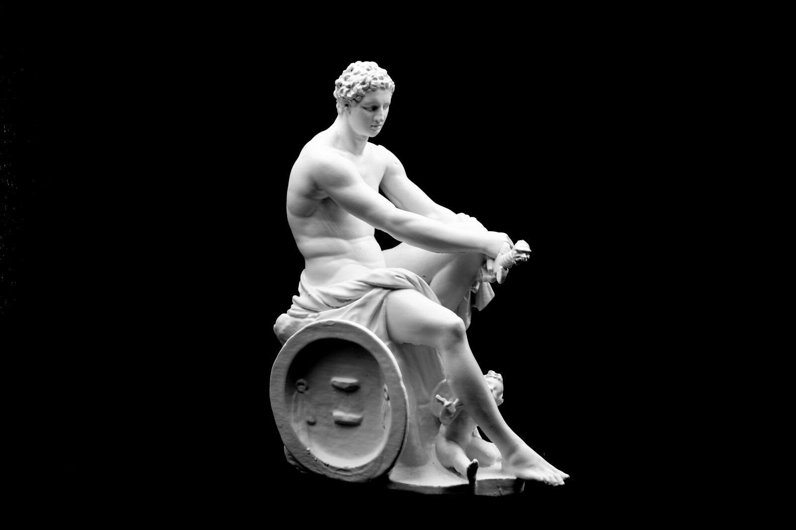 Ludovisi Ares Mars Statue with Cupid Eros | Classical Art| Size Option |
