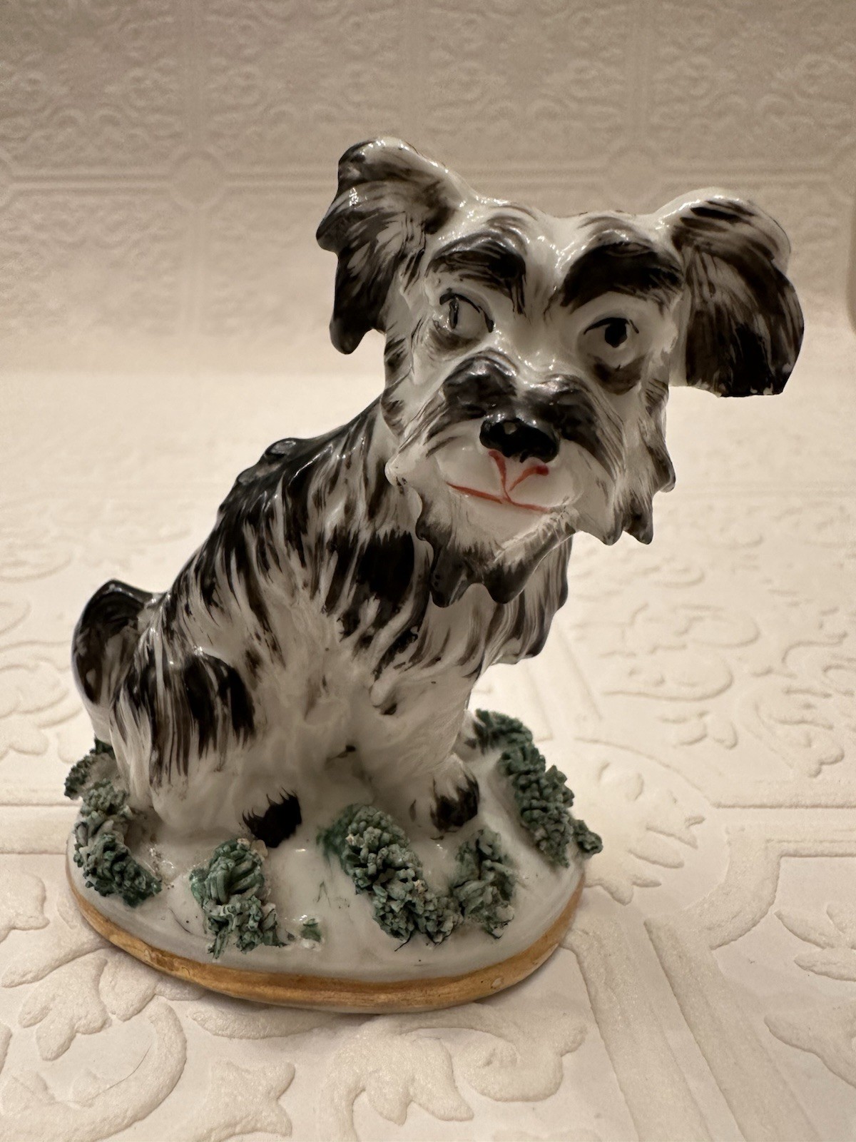 Schnauzer Staffordshire Chelsea Samson Paris Dog Figurine Terrier Porcelain