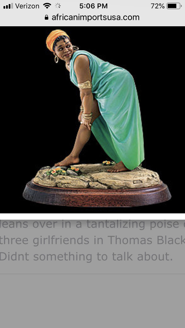 Thomas Blackshears Ebony Vision figurine “Oh yes she did”