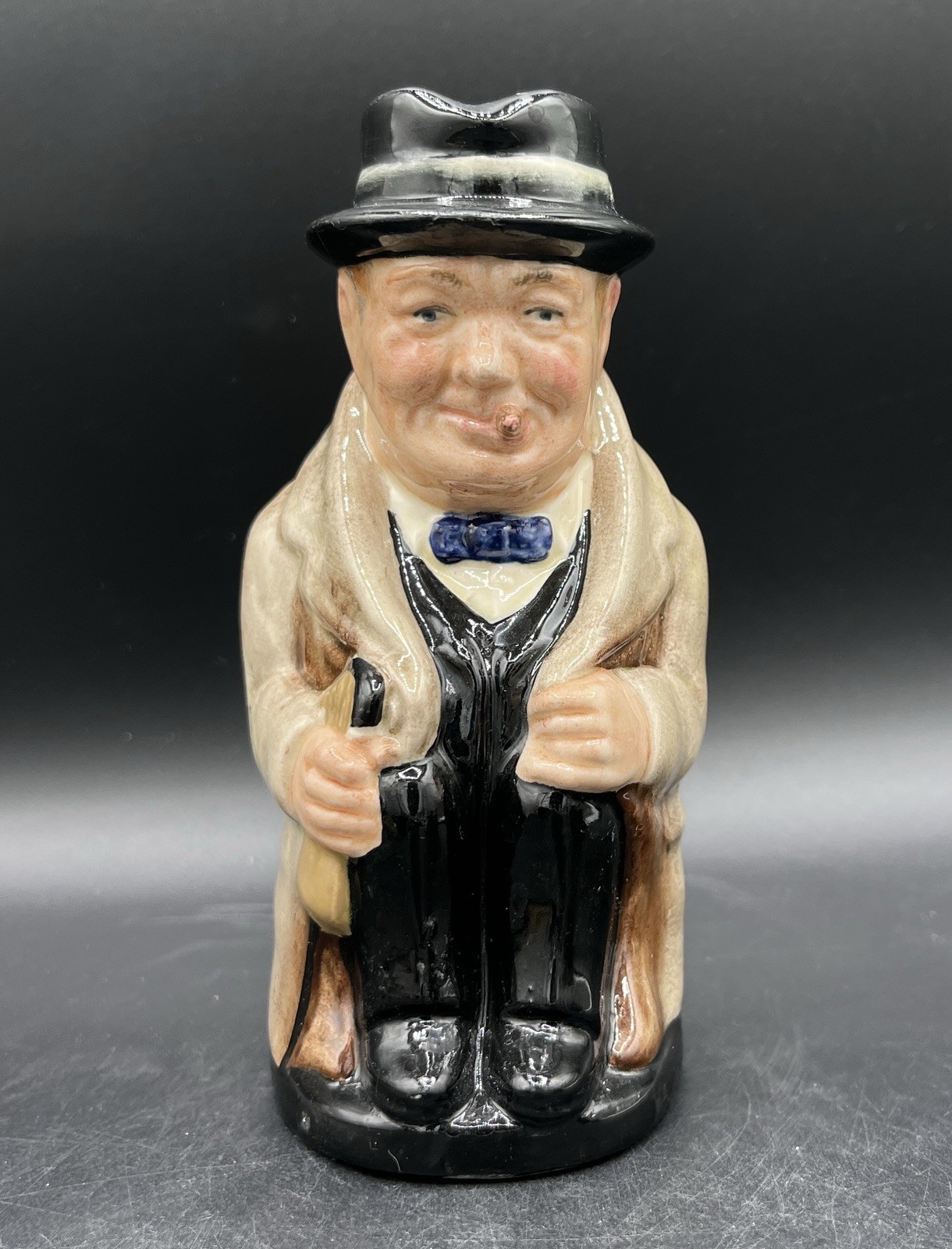 Royal Doulton Winston Churchill Toby Jug England Small Character Mug