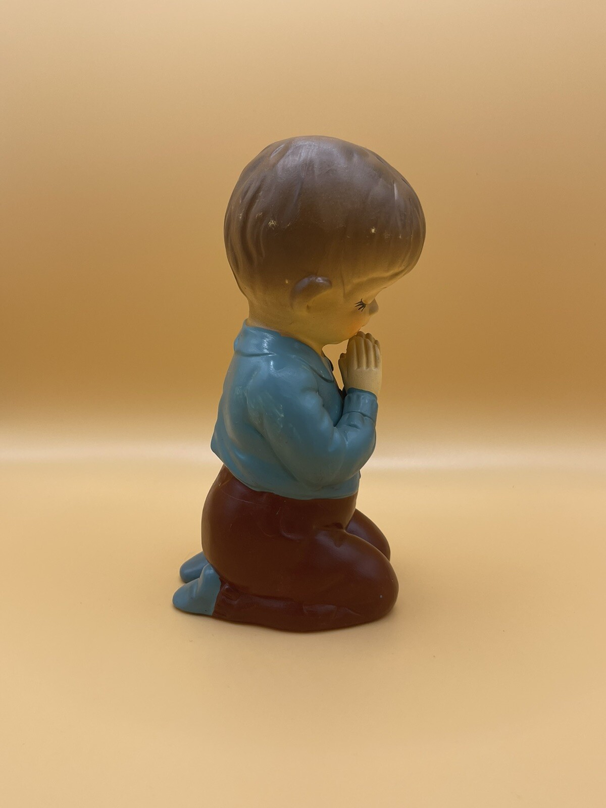Vintage MCM Boy Child Praying Figurine Christian Decor Holy Trinket ***