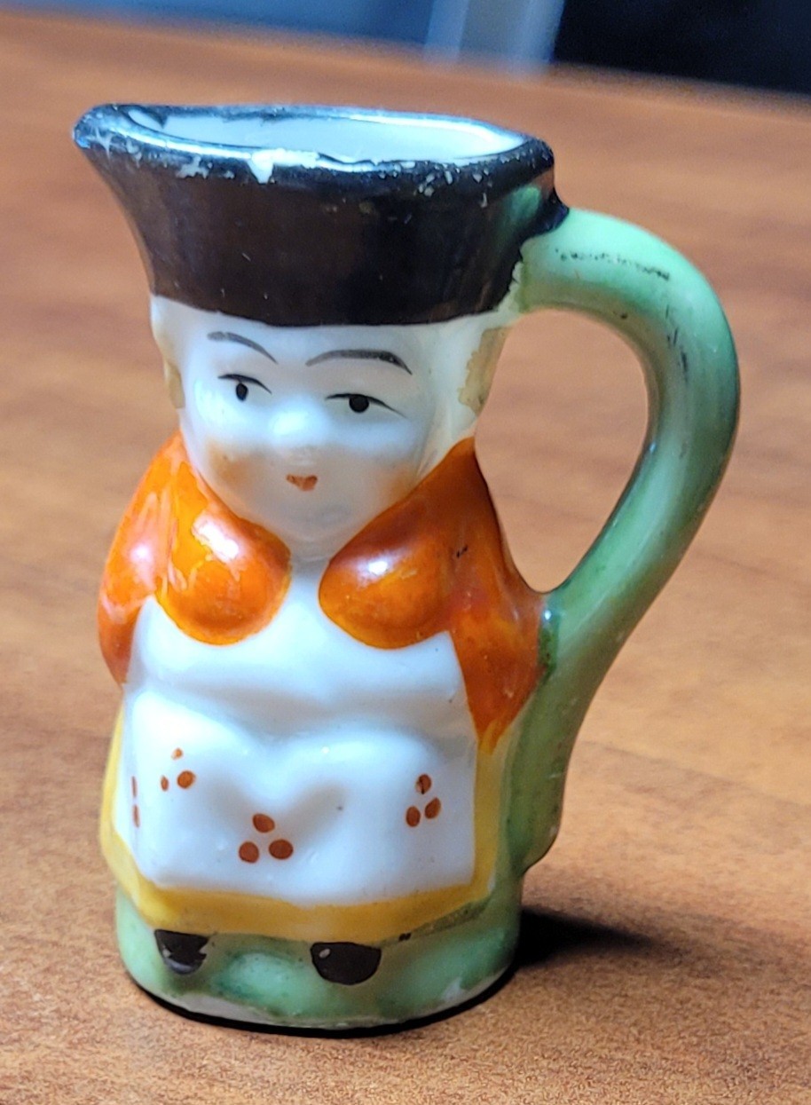 Vintage Porcelain Miniature Figures Made in Occupied Japan 5 pcs