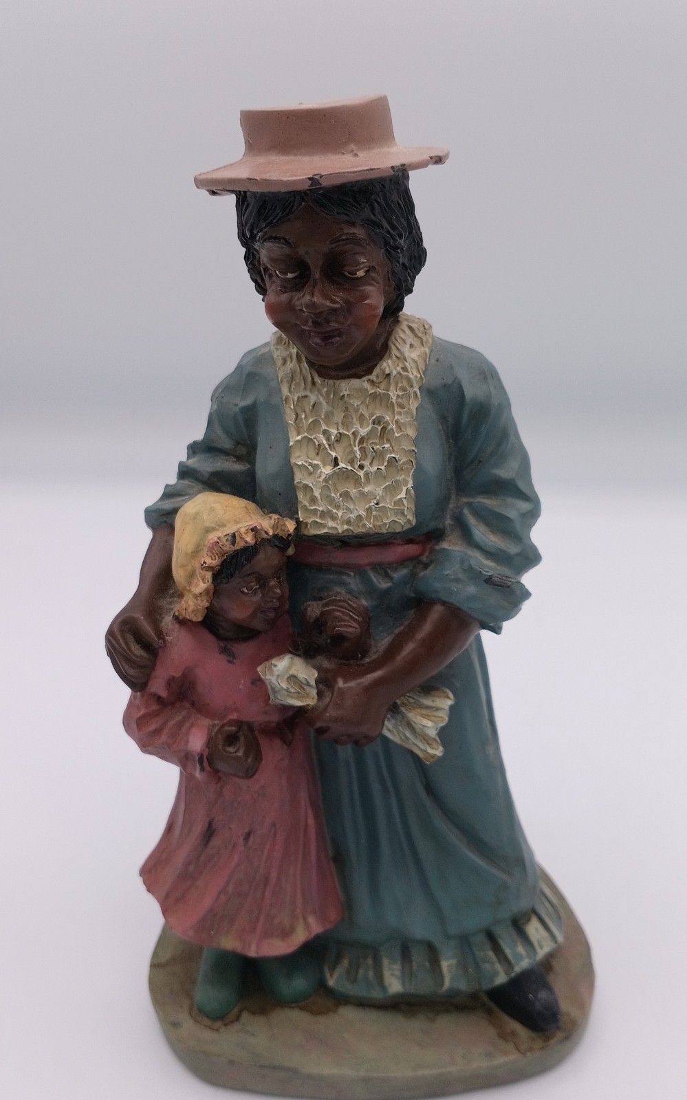 Vintage All God’s Children African American Woman With Child Resin Figurine